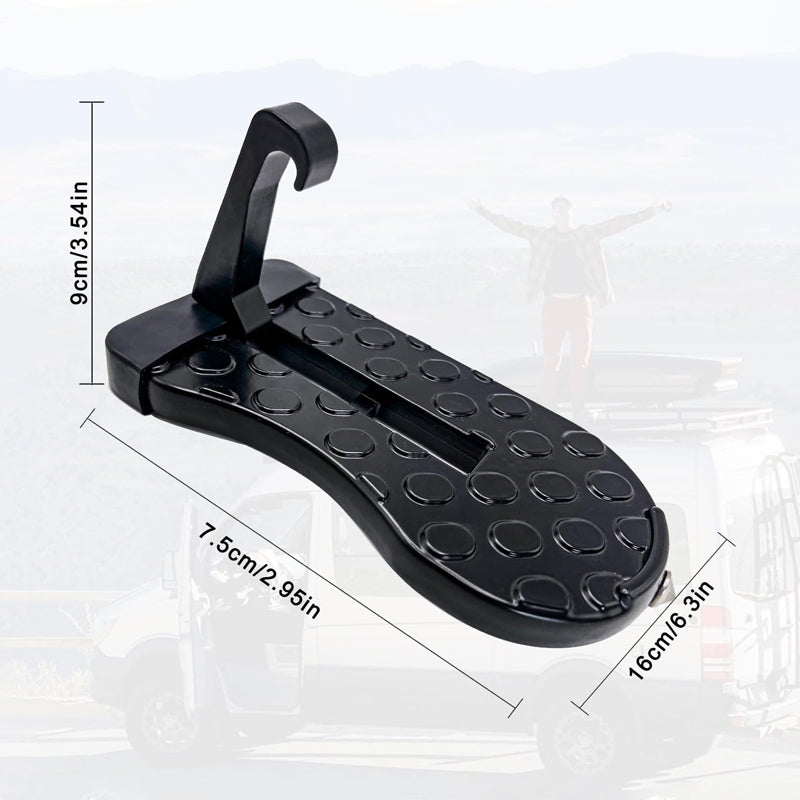 U-Shaped Car Doorstep with Safety Hammer and Non-Slip Design