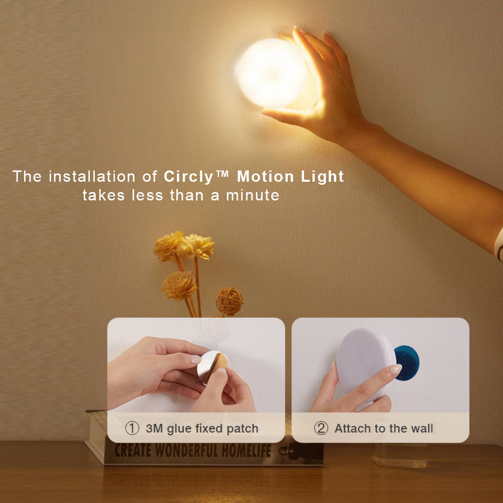 Motion Sensor LED Cabinet Light - Cordless Rechargeable Design