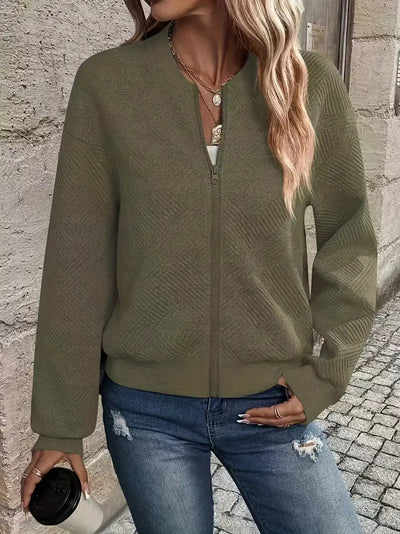 Shanie - Cozy Patterned Jacket