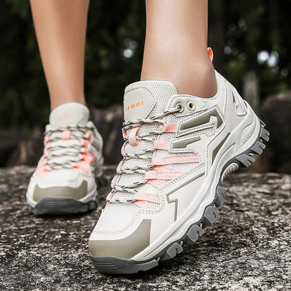 Sporty Women's Walking Sneakers with Breathable Mesh and Traction Sole