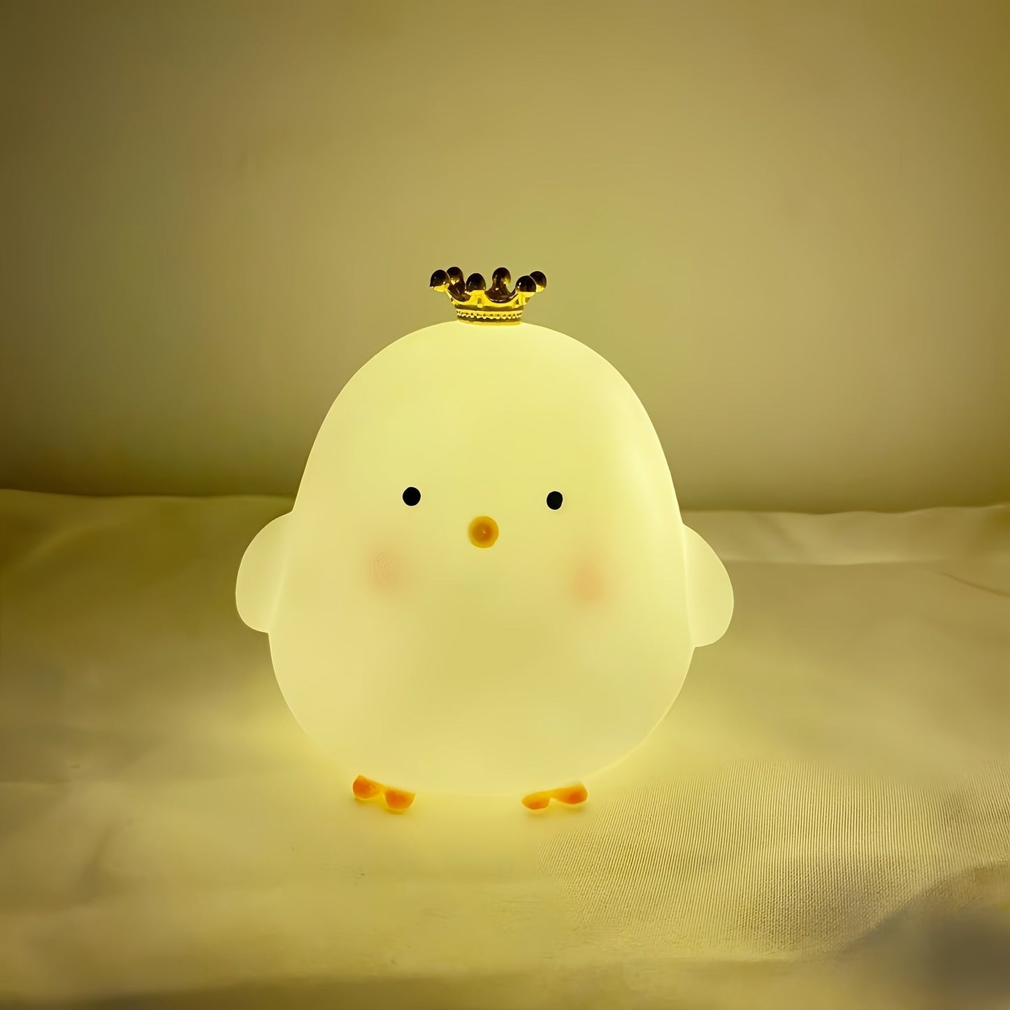 Cordless LED Chick Table Lamp with Rustic Design