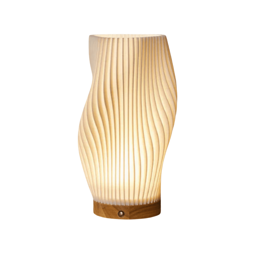 Designer LED Table Lamp with Adjustable Brightness and Dual Light Colors