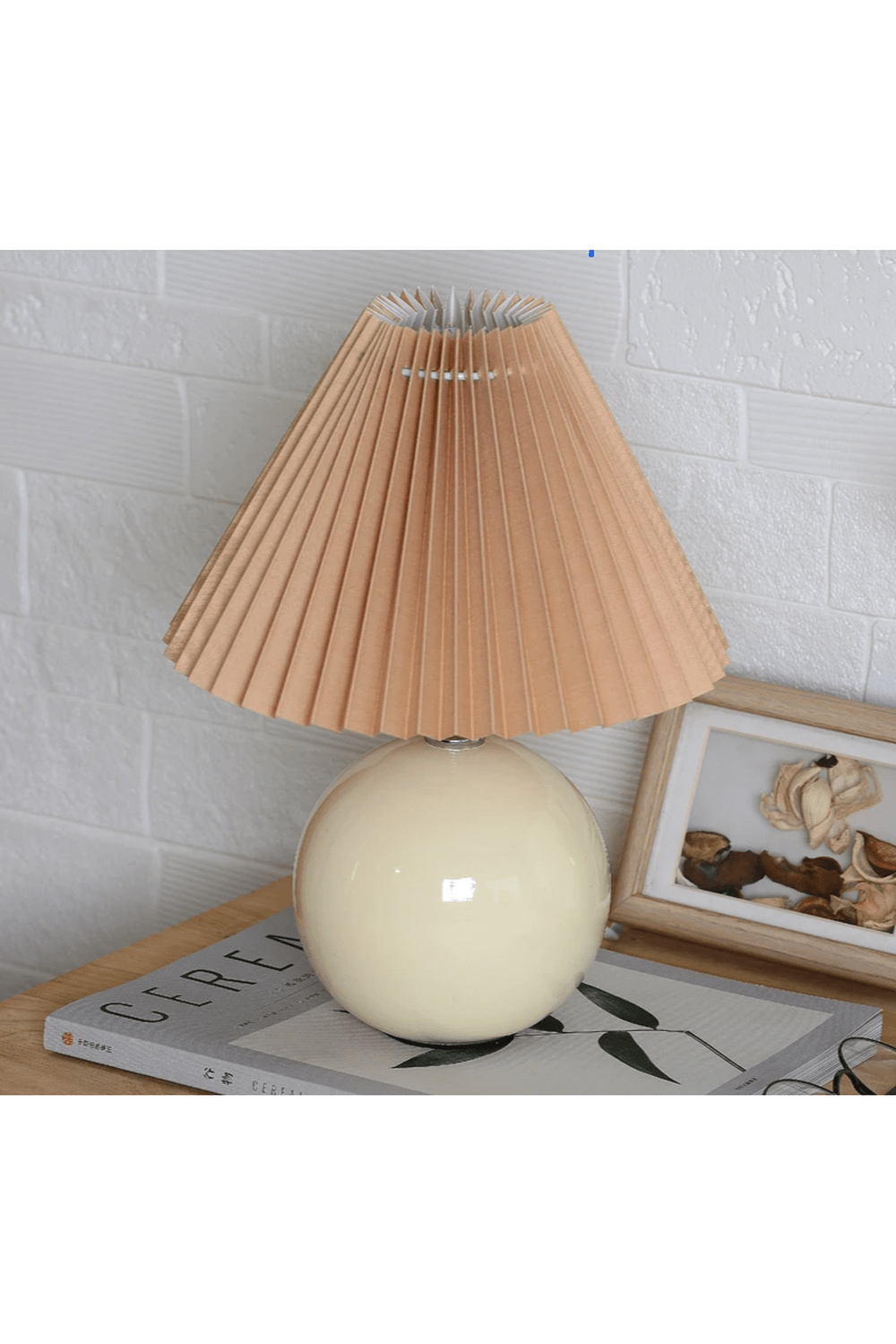 Vintage Ceramic Folding Table Lamp