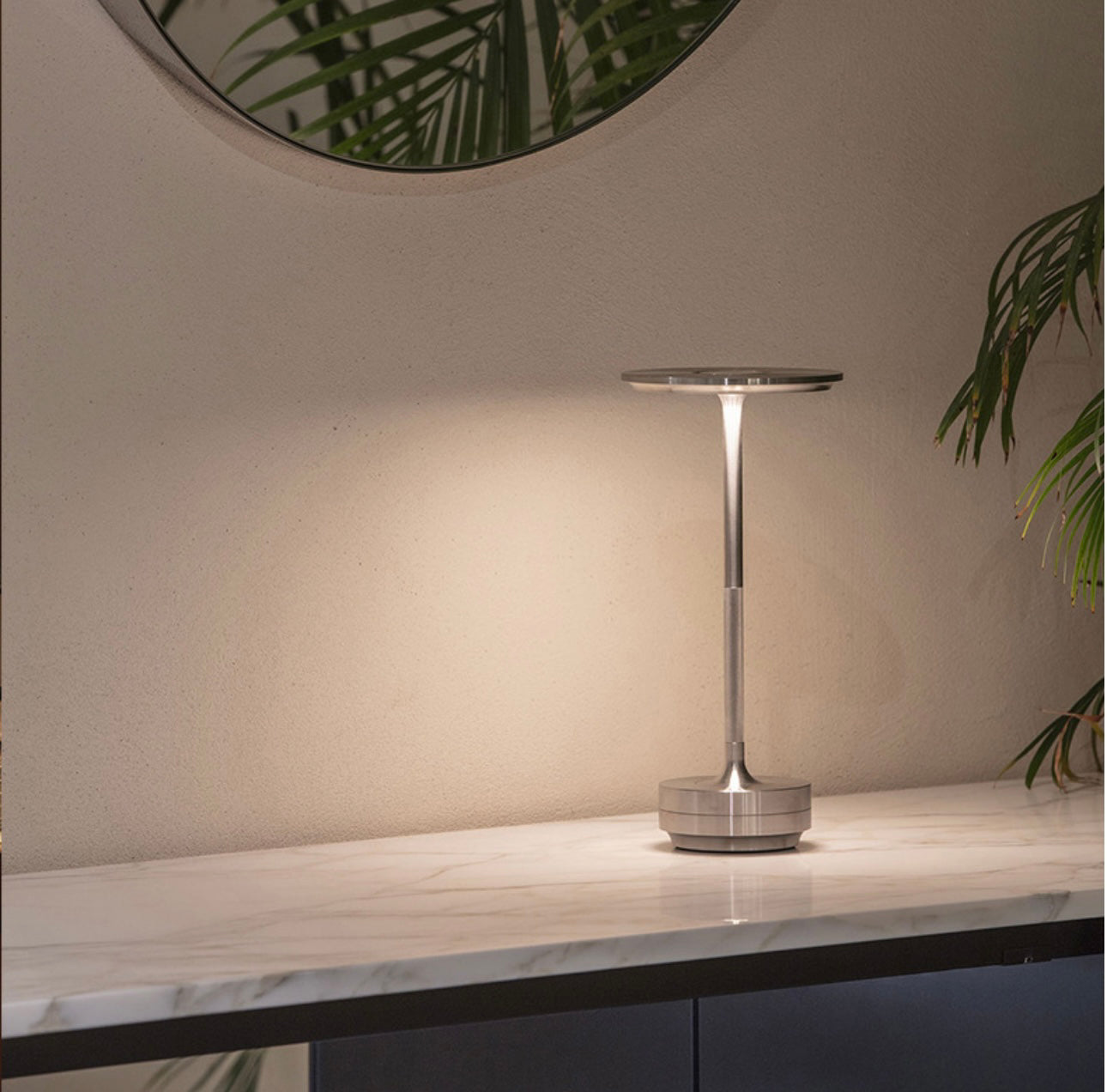 Wireless LED Table Lamp with Touch Control and Adjustable Brightness