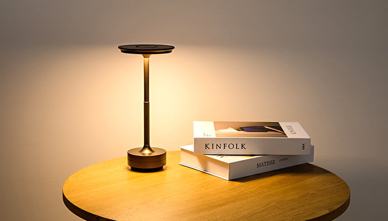 Wireless LED Table Lamp with Touch Control and Adjustable Brightness
