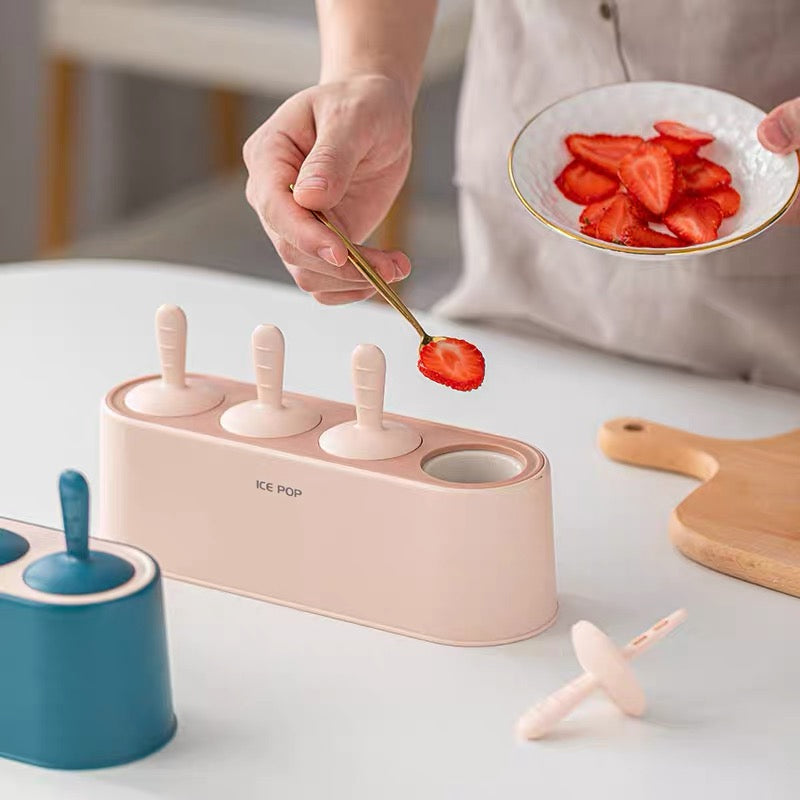 Silicone Popsicle Mold Set with Drip Tray