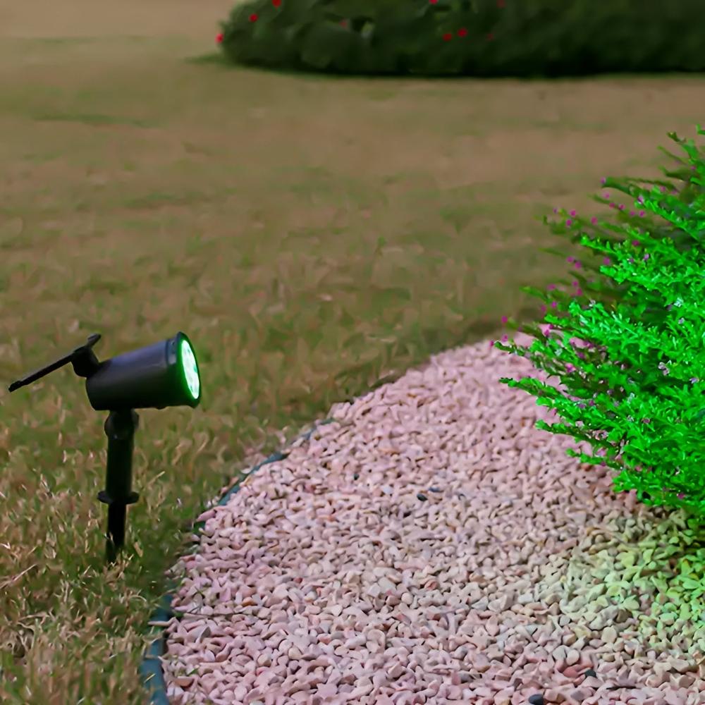 Rechargeable Solar Spotlight with 9 Ultra-Bright LEDs