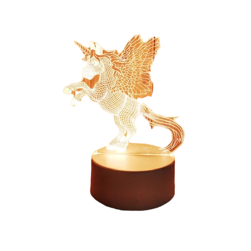 3D Acrylic Night Light with LED Color Options