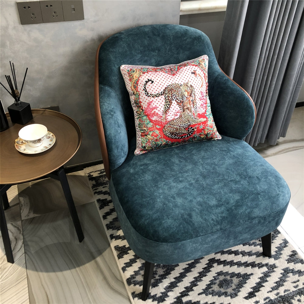 Luxe Jungle Love Leopard Cushion Cover 18x18 Inches