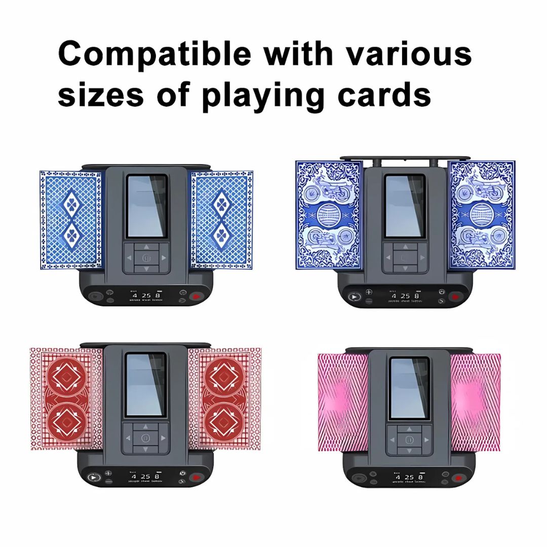 Automatic Card Shuffling and Dealing Machine for Up to 12 Players