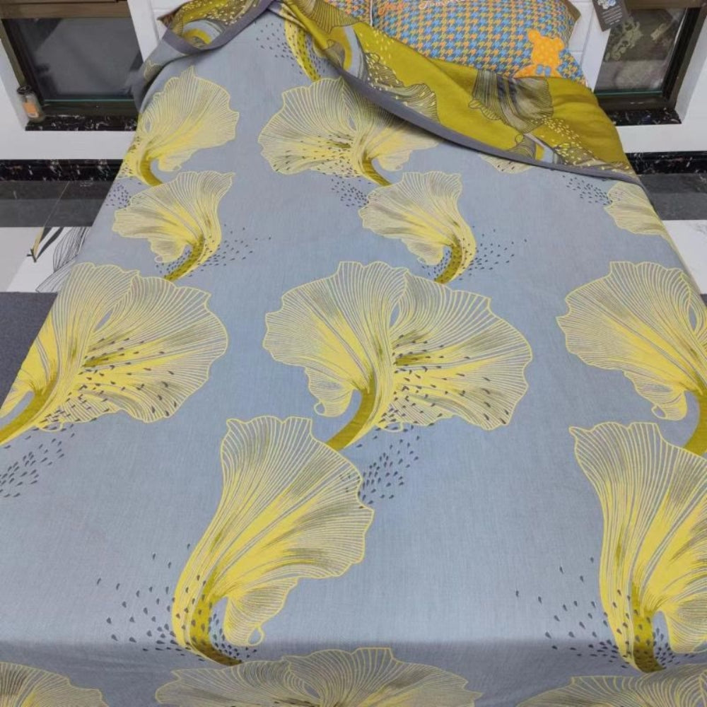 Reversible Organic Cotton Zantedeschia Flower Blanket