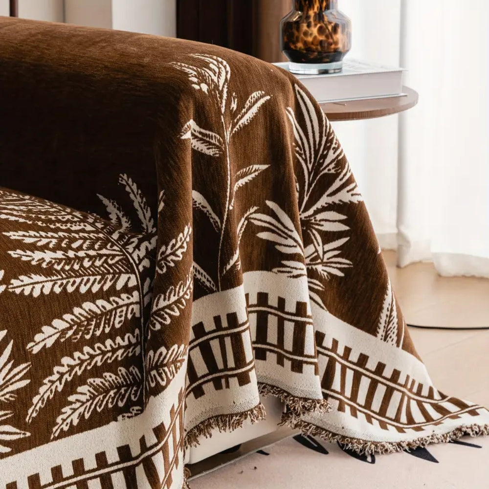 Chenille Floral Sofa Cover for Armchairs and Loveseats
