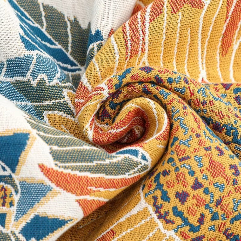 Sunflower Jacquard Cotton Bath Towel