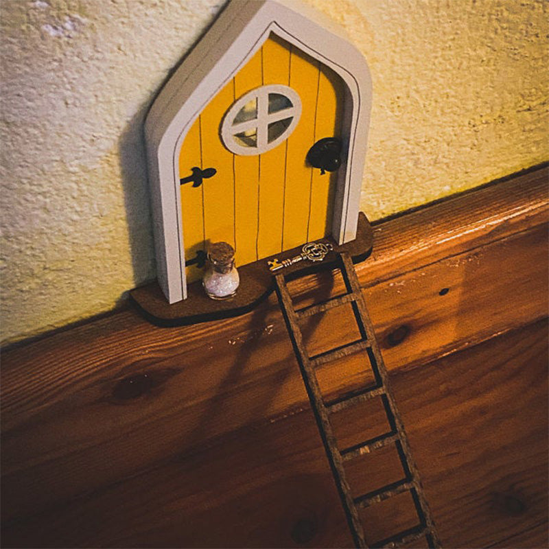 Miniature Wooden Fairy Door for Imaginative Decor