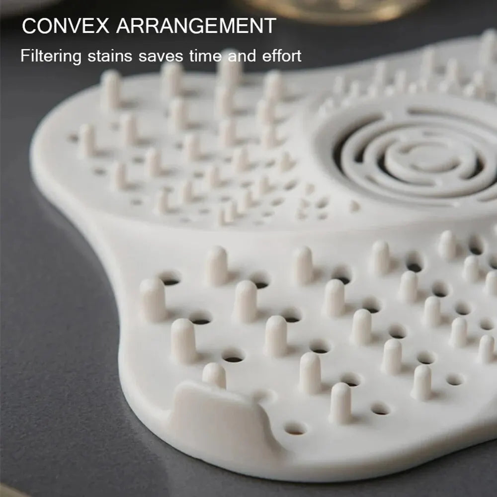 Spiral Shower Drain Hair Catcher with Suction Cups