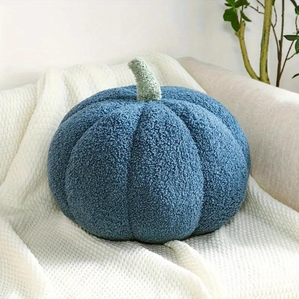 Pumpkin-Shaped Plush Cushions for Autumn Decor