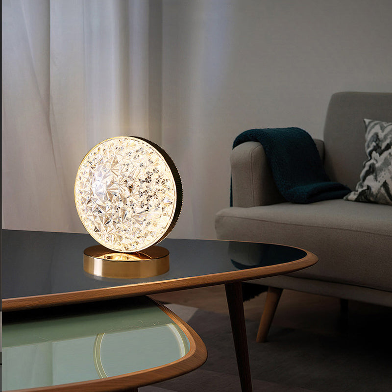 Star and Moon Metal Table Lamp with USB Charging