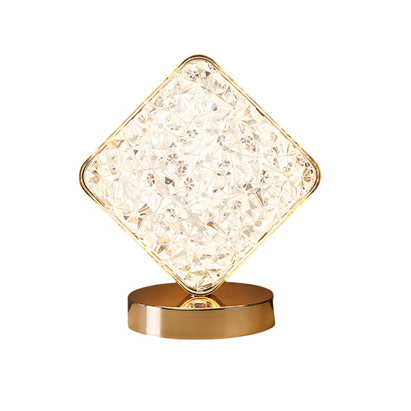 Star and Moon Metal Table Lamp with USB Charging