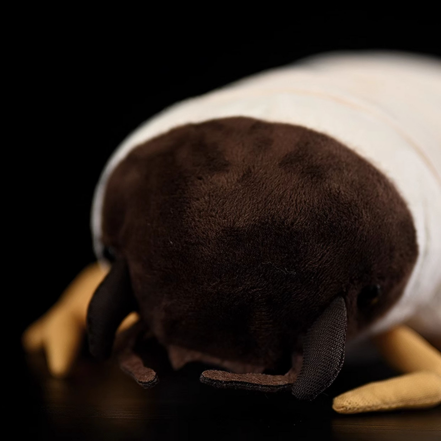 Soft Plush White Grub Toy for Ages 3+
