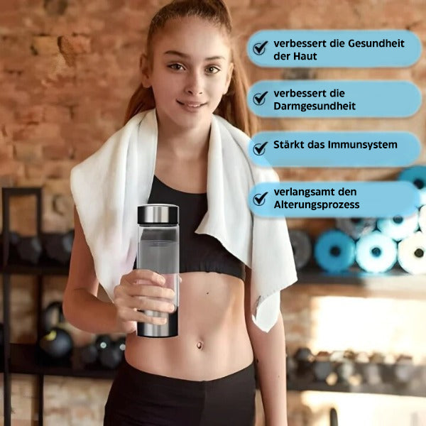Hydrogen Water Bottle with Electrolysis Technology