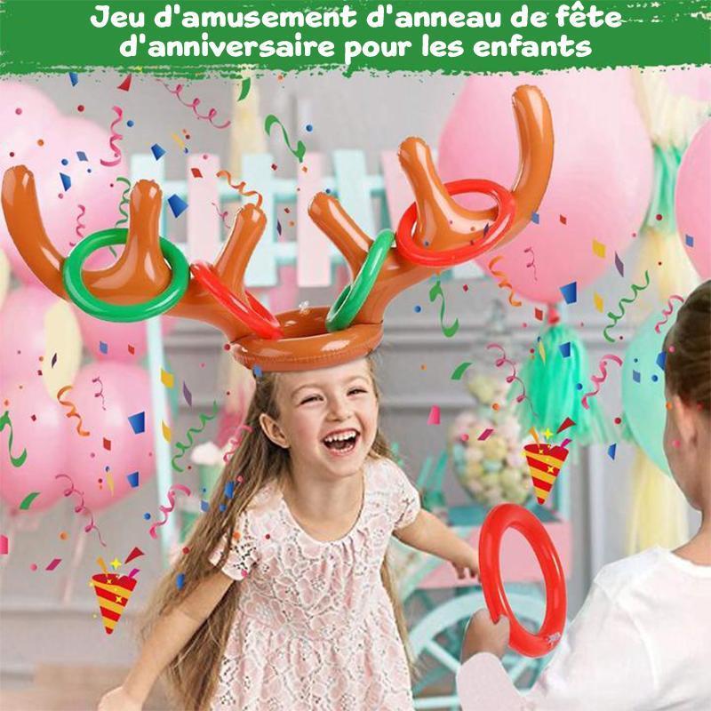Inflatable Christmas Reindeer Ring Toss Game