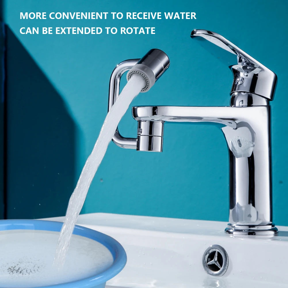1080-Degree Rotating Faucet Extender with Dual Water Settings