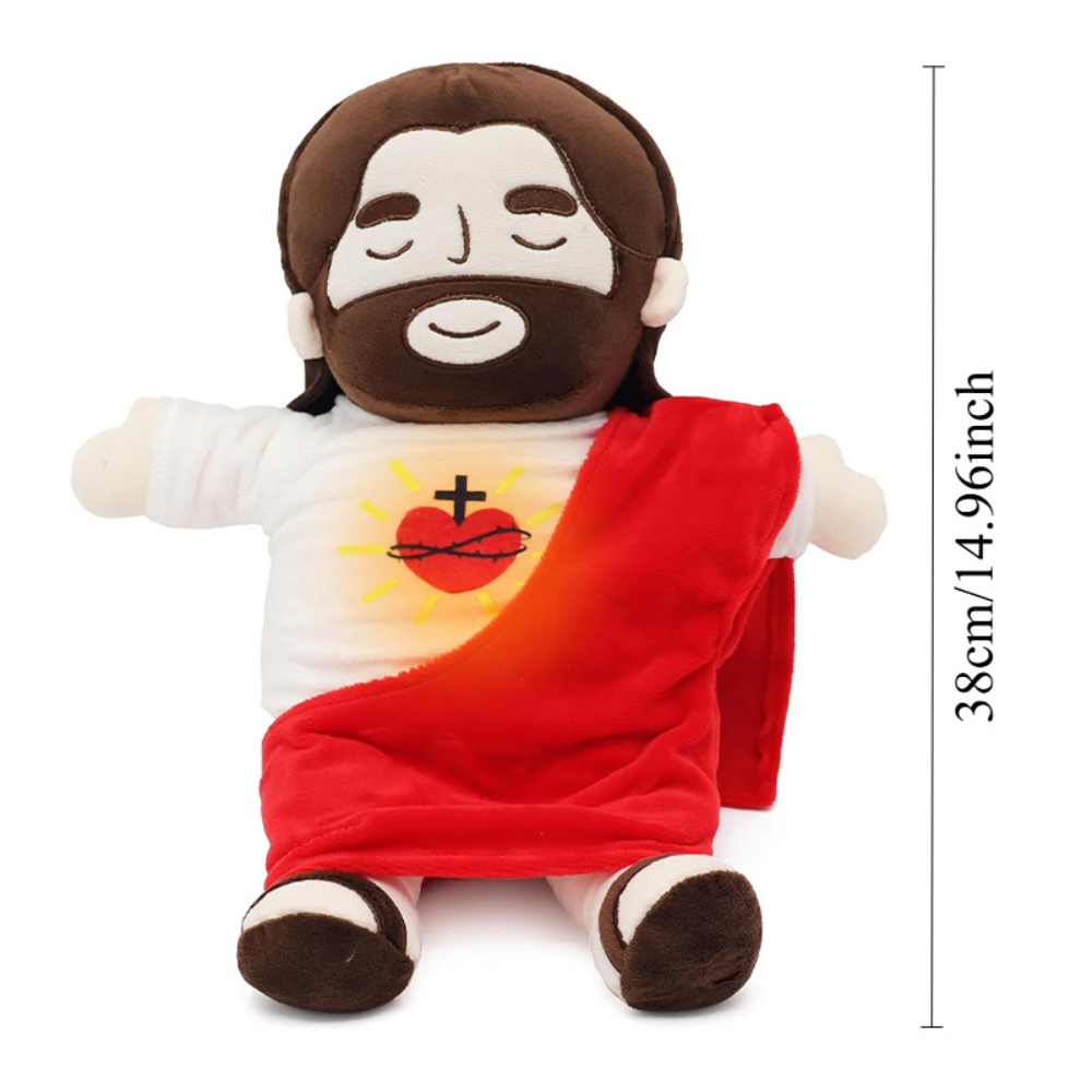 Breathing Jesus Plush Toy for Soothing Sleep Aid