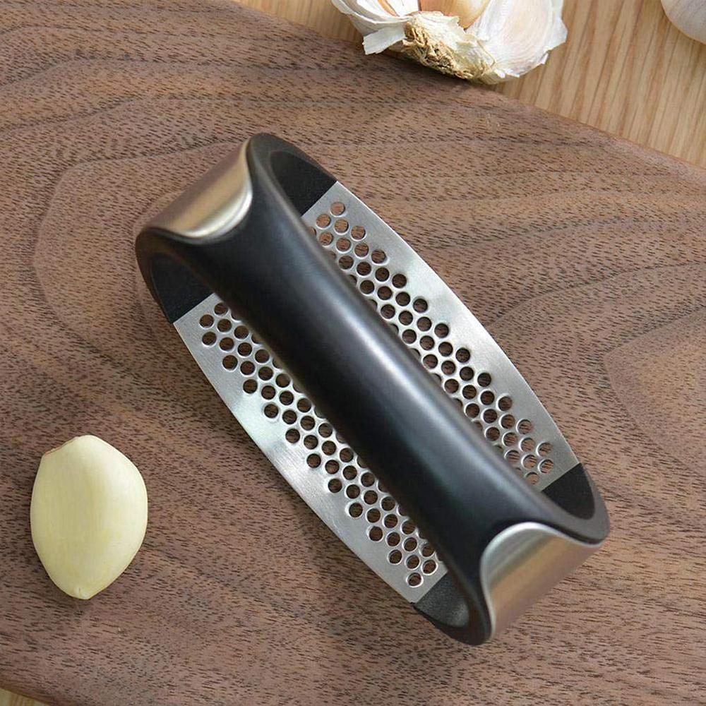 Premium Stainless Steel Garlic Press with Comfortable Grip