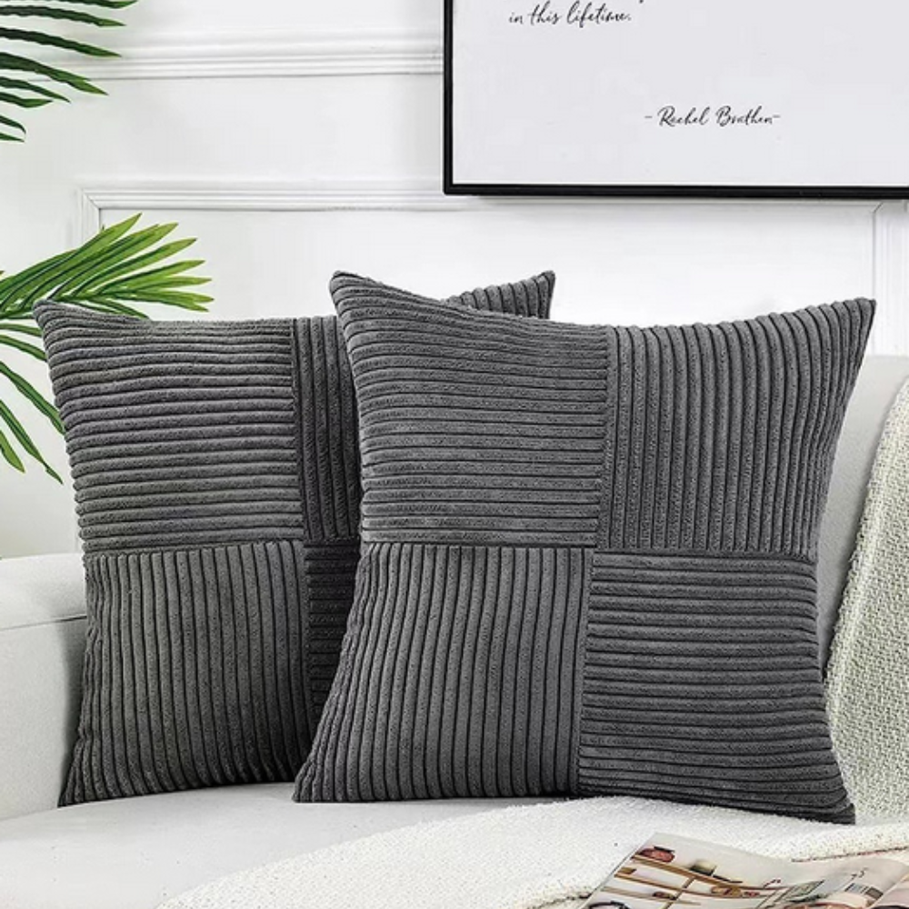 Rustic Soft Corduroy Cushion Cover