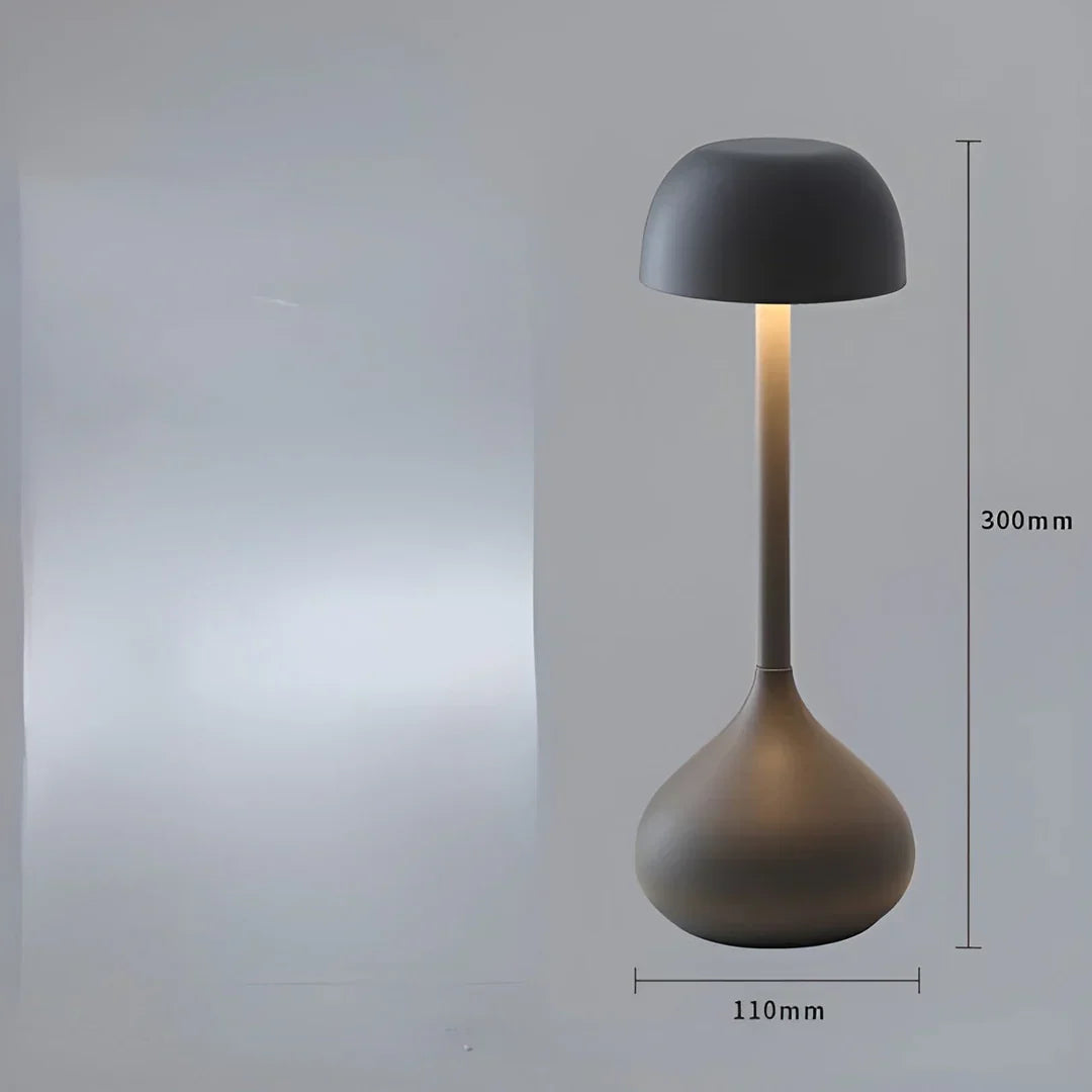 Cordless Dimmable Mushroom Table Lamp