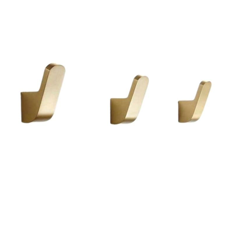 Golden Brass Wall Hook for Coats and Towels