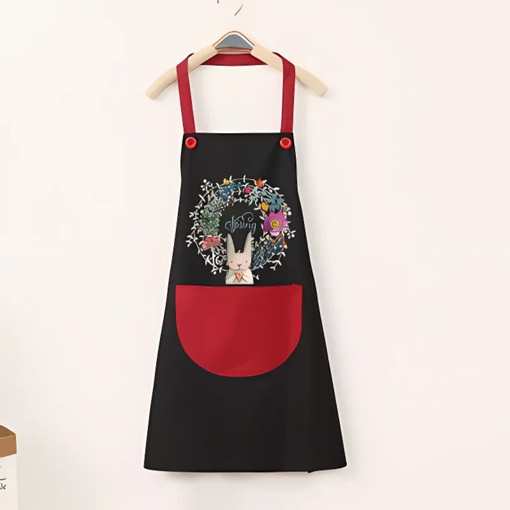 Hello Spring Waterproof Floral Kitchen Apron