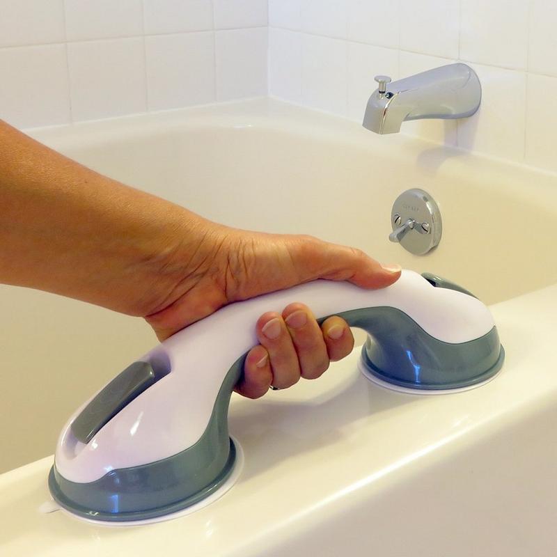 Non-Slip Grab Bar with Strong Suction for Bath and Shower Safety
