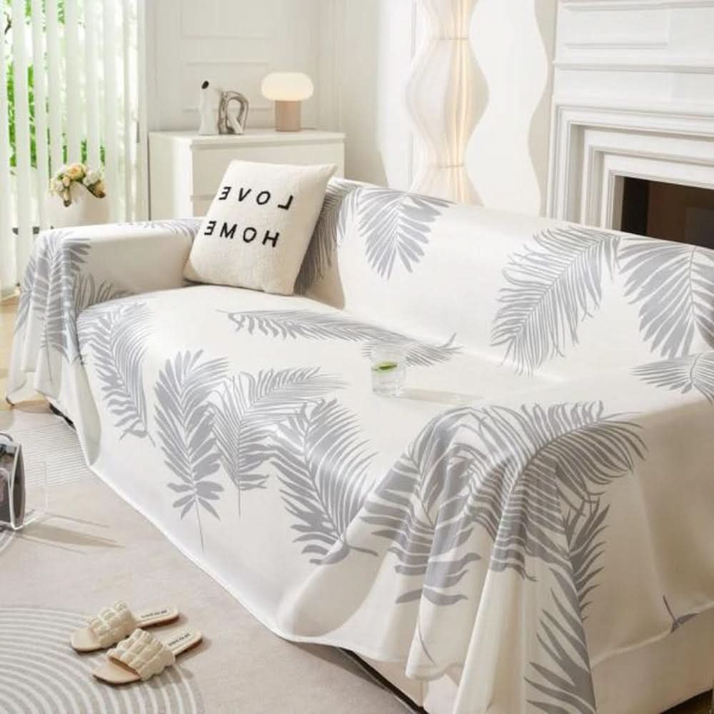 Cooling Leaf Design Sofa Cover