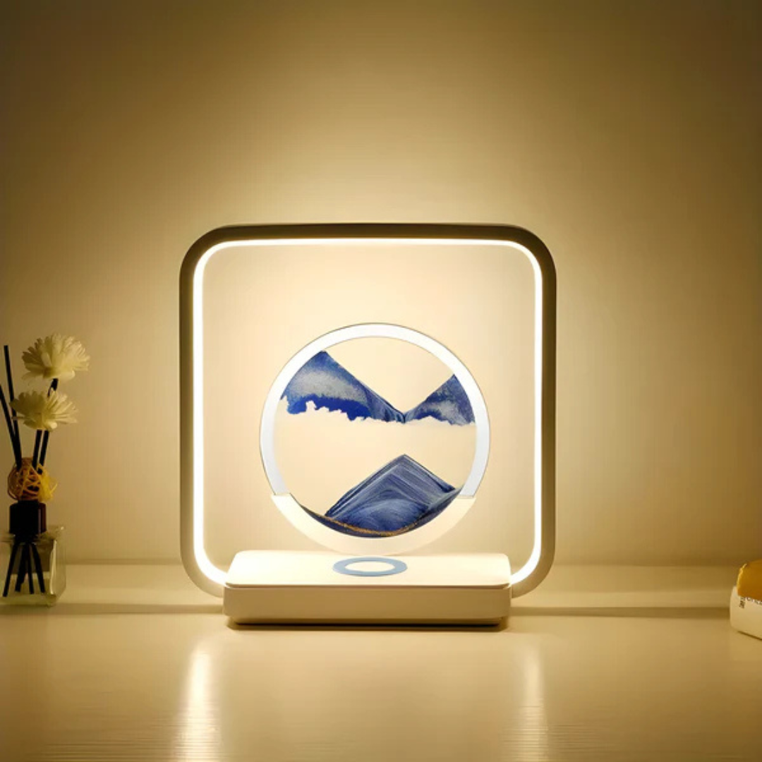 3D LED Sand Stream Table Lamp