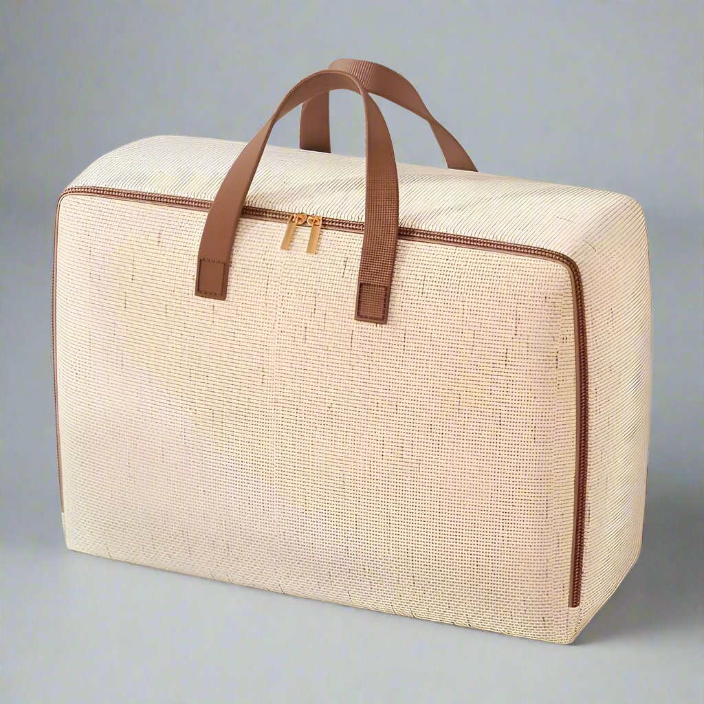 Classic Khaki Linen Storage Bag