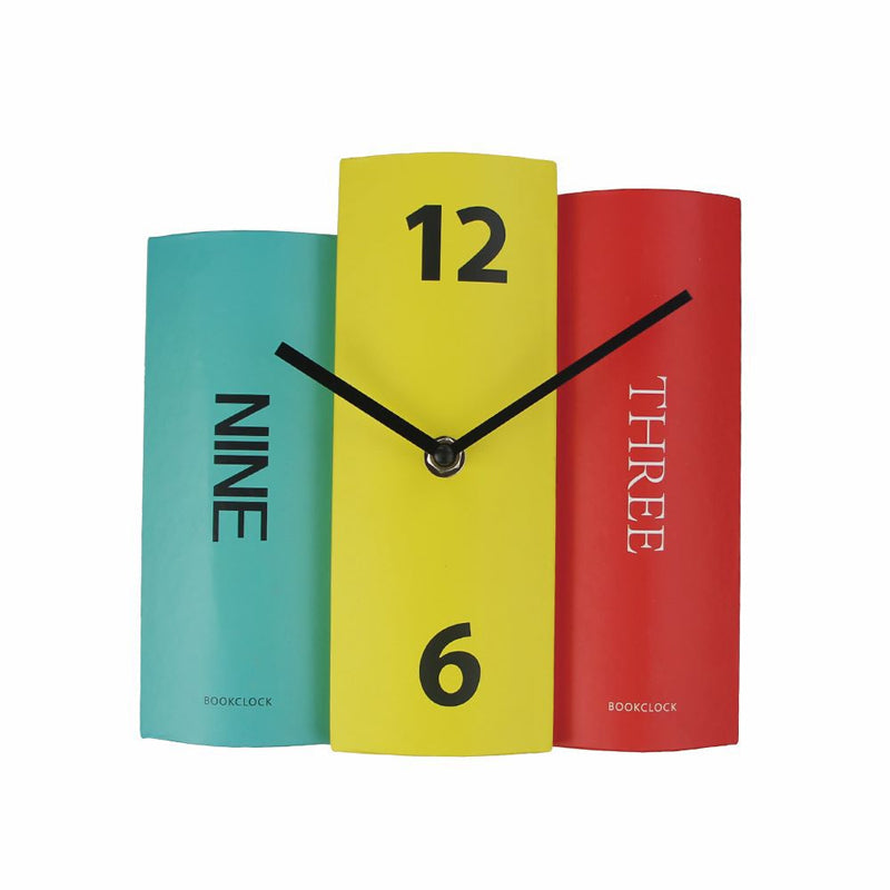 Eco-Friendly Book Clock in Scandinavian Style