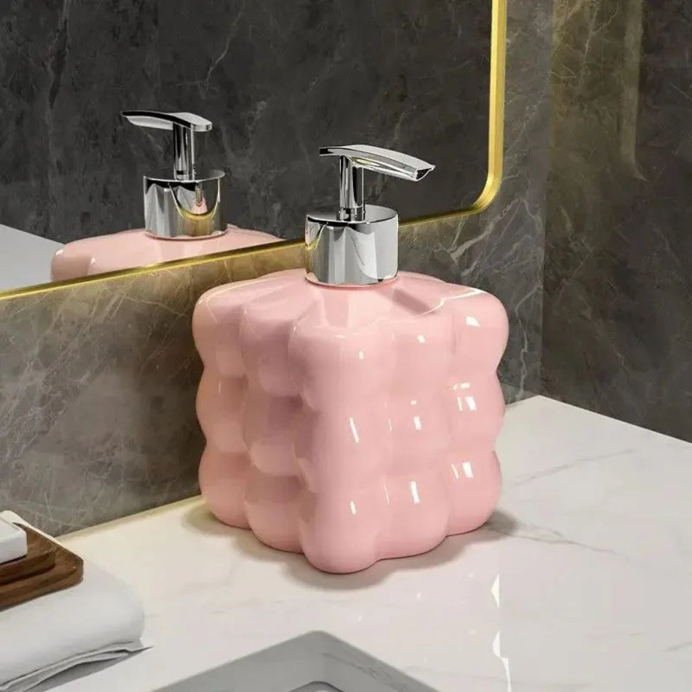 Puff Bubble Glossy Ceramic Soap Dispenser