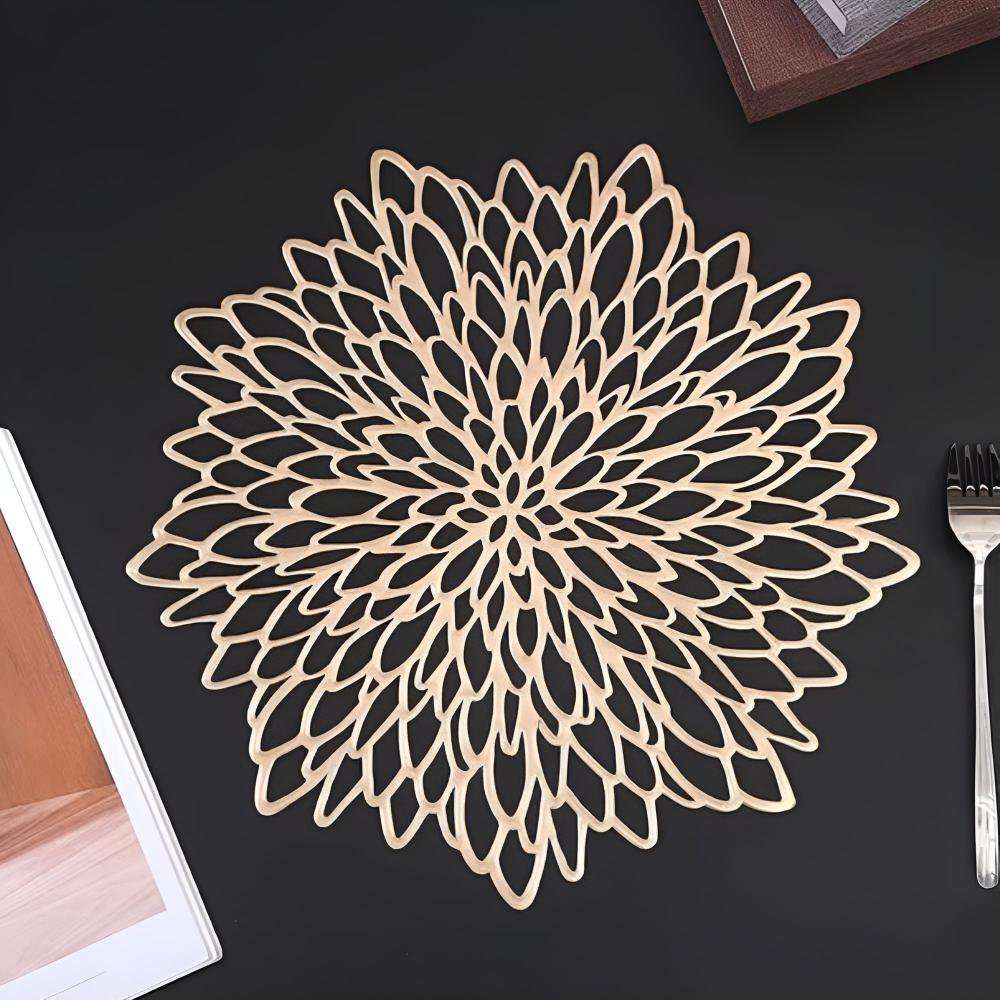 Chrysanthemum Floral Heat-Resistant Placemat