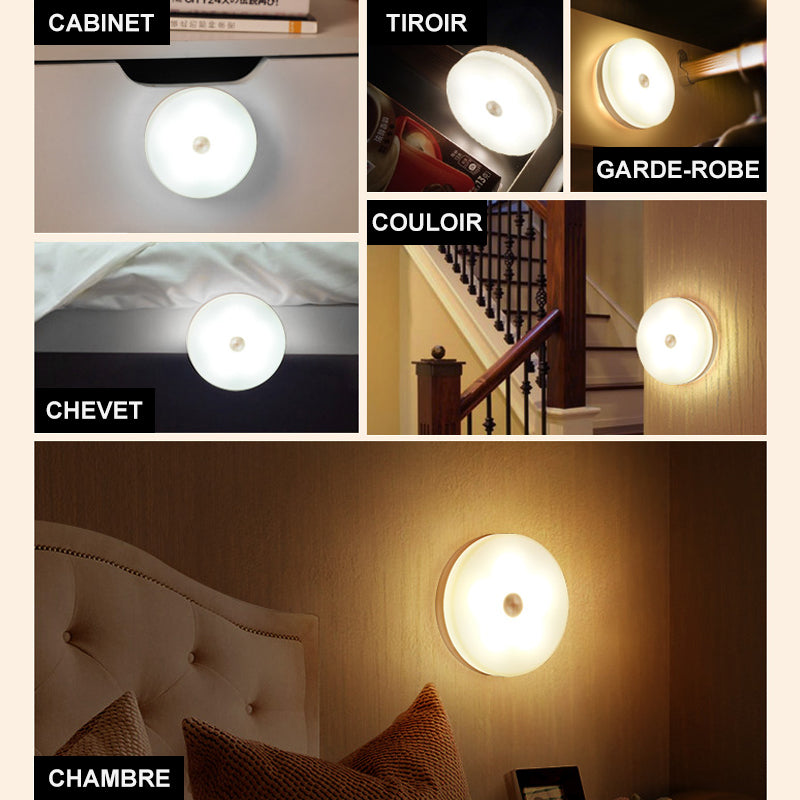 Portable Touch Night Lamp with Adjustable Brightness and Magnetic Mount