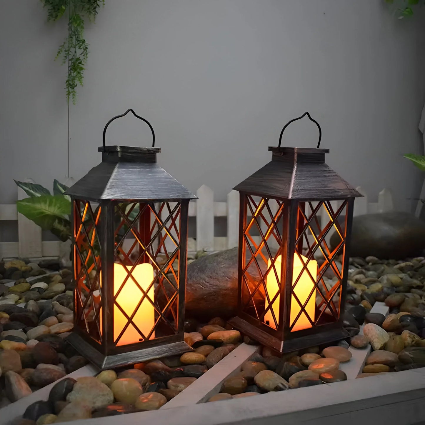 Vintage Solar Lantern for Garden and Patio