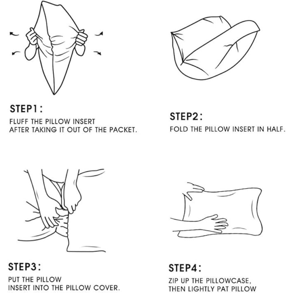 Plush Cotton Polyester Cushion Insert