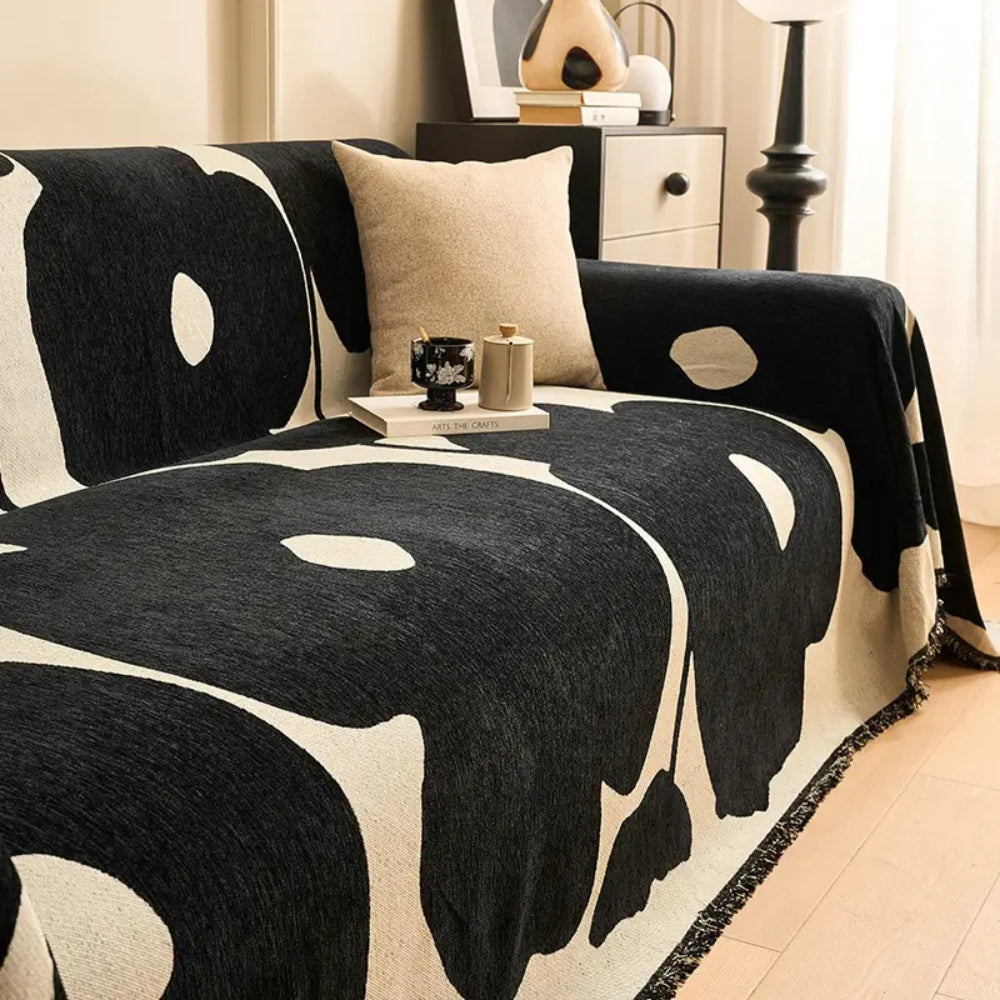 Modern Abstract Chenille Sofa Cover