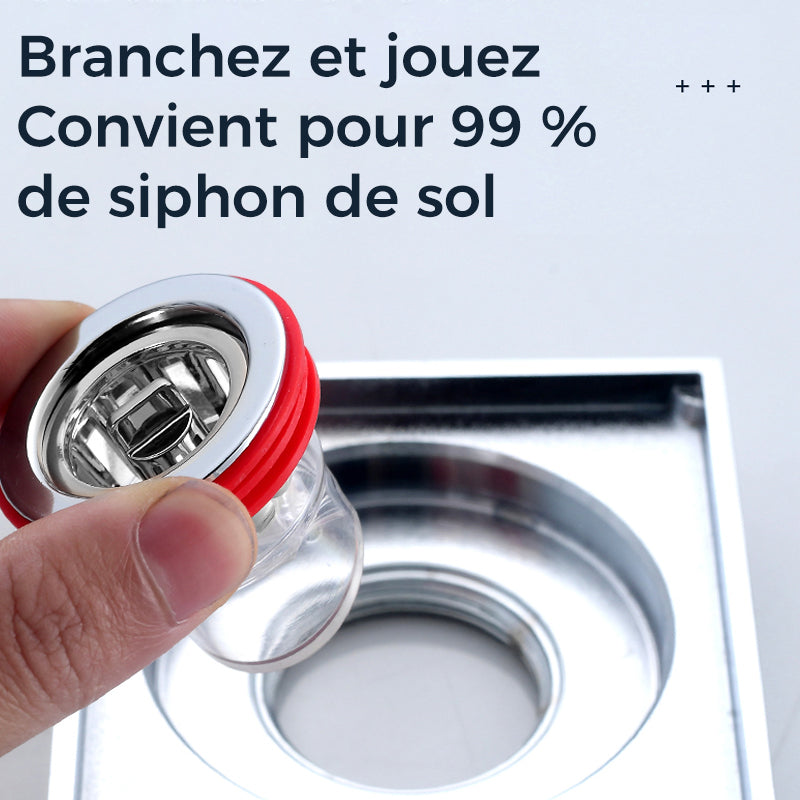 Odor-Proof Floor Siphon Drain with Silicone Core