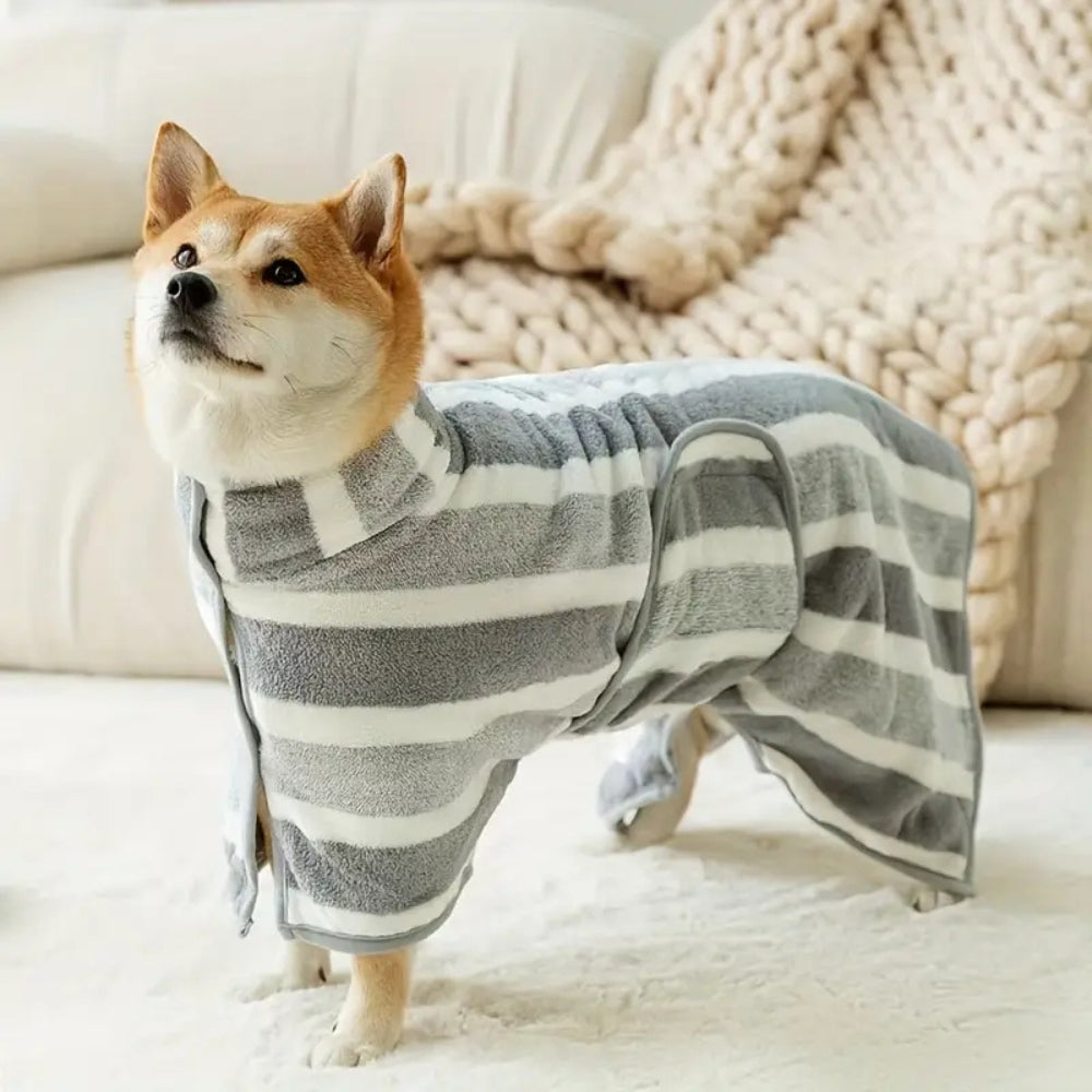 Super Absorbent Dog Drying Towel Robe