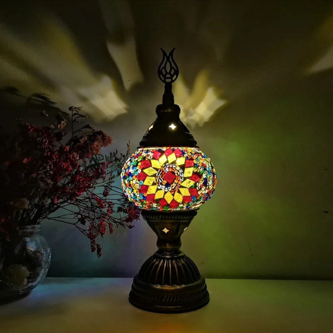 Colorful Handcrafted Mosaic Table Lamp