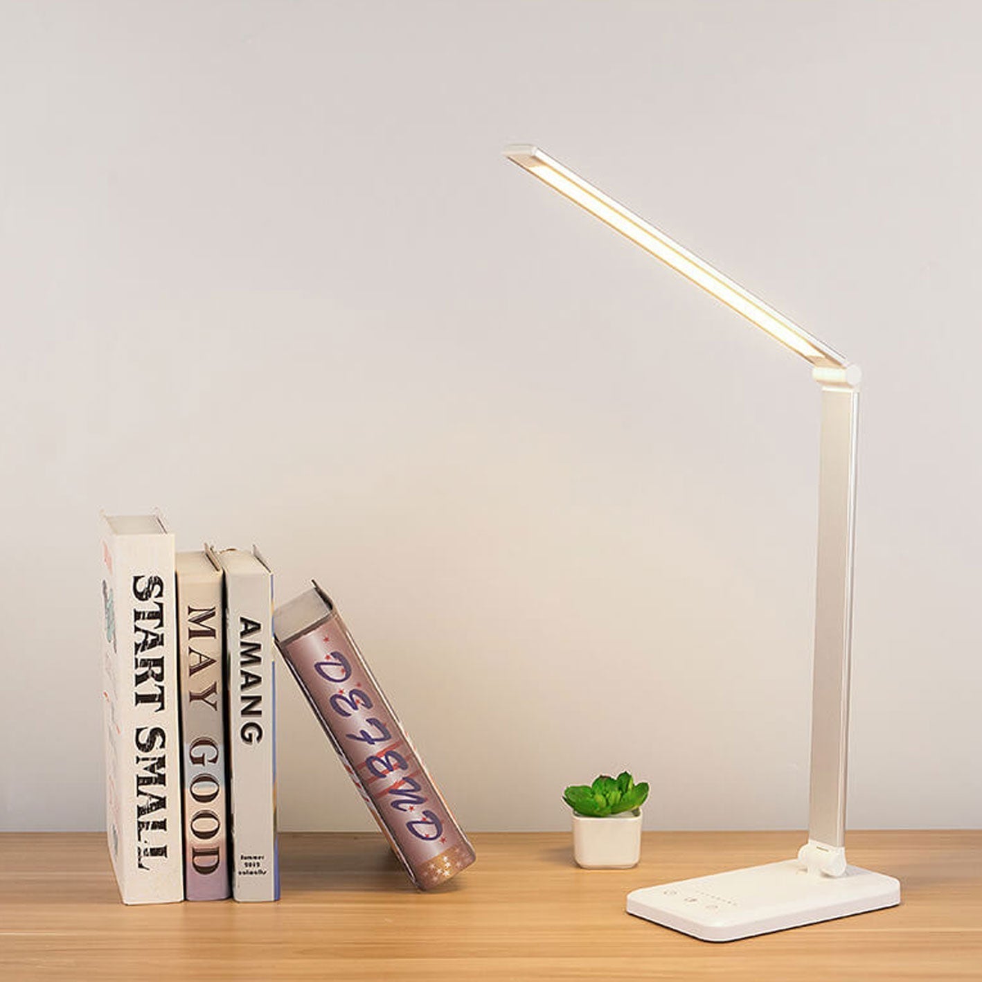 Foldable Dimmable LED Desk Lamp with Adjustable Color Temperature