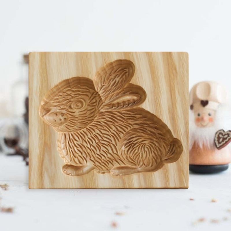 Wooden Cookie Cutter for Gingerbread and Pastries - Non-Stick Beech Wood Design