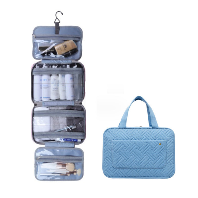 Compact Travel Cosmetic Organizer with 4 Compartments