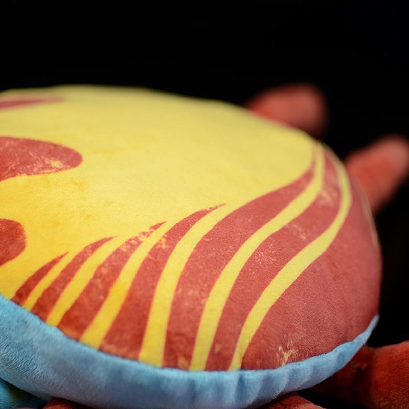 Red and Yellow Crab Plush Stuffed Toy